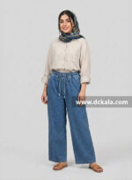 شلوار بگ جین کاغذی