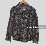 شومیز پلنگی نگینی (کرم)