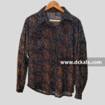 شومیز پلنگی نگینی (قهوه ای)
