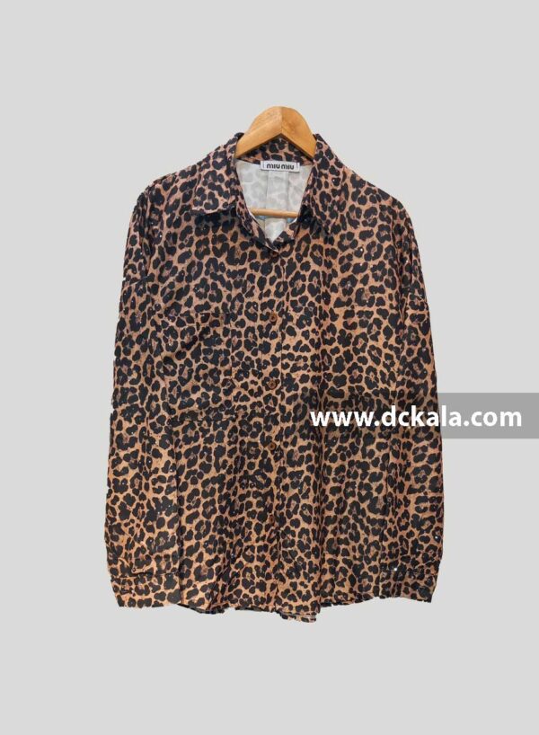 شومیز پلنگی نگینی - تصویر 4