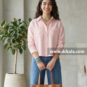 کراپ شومیز آستین بلند