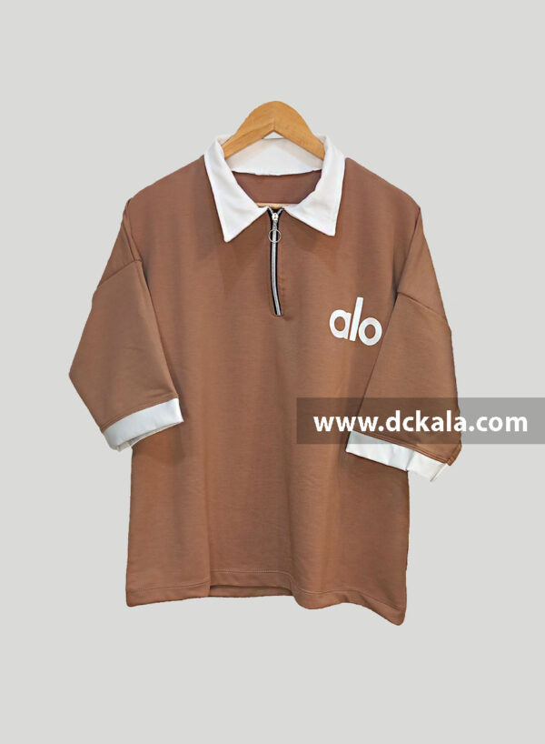 ست تیشرت باکسی نیم زیپ alo - تصویر 4