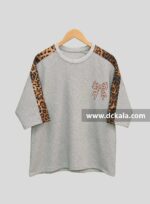 ست تیشرت باکسی پاپیون پلنگی - تصویر 8